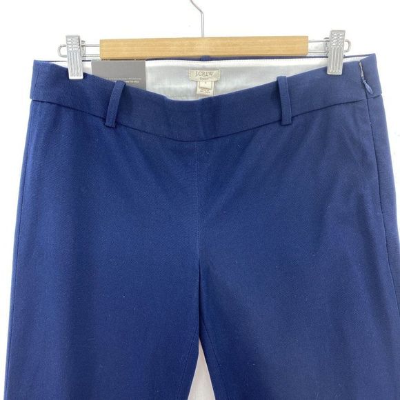 J. Crew City Fit Winnie Navy Blue Stretchy Pants NWT - Picture 2 of 5